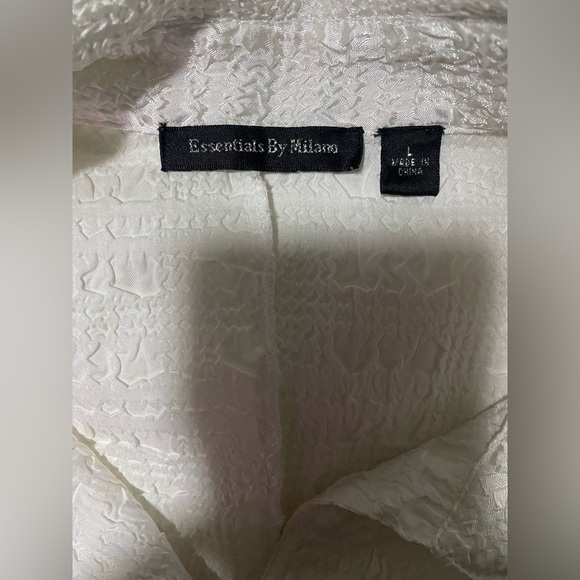 Essentials by Milano White Blouse - Picture 5 of 8